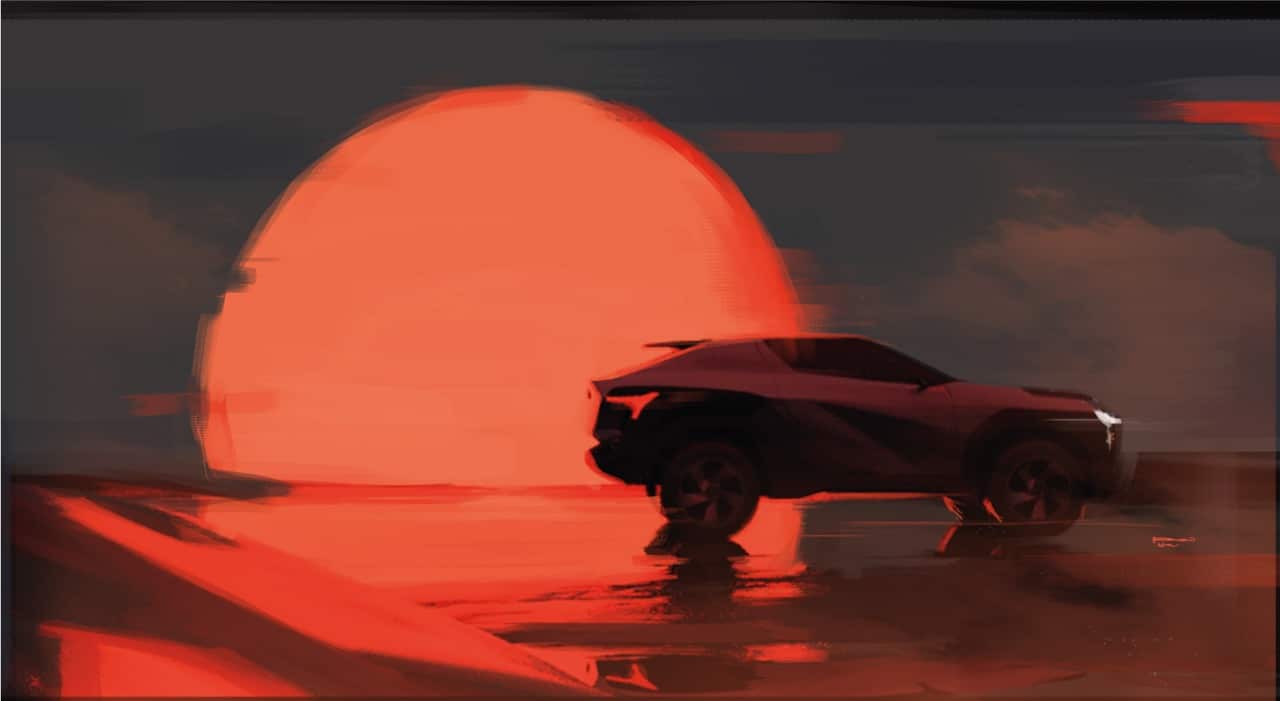 Mitsubishi Moonstone Concept (IED), 2023 – Design Sketch