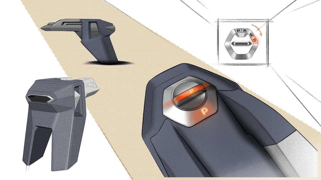 Mitsubishi Moonstone Concept (IED), 2023 – Design Sketch – Interior
