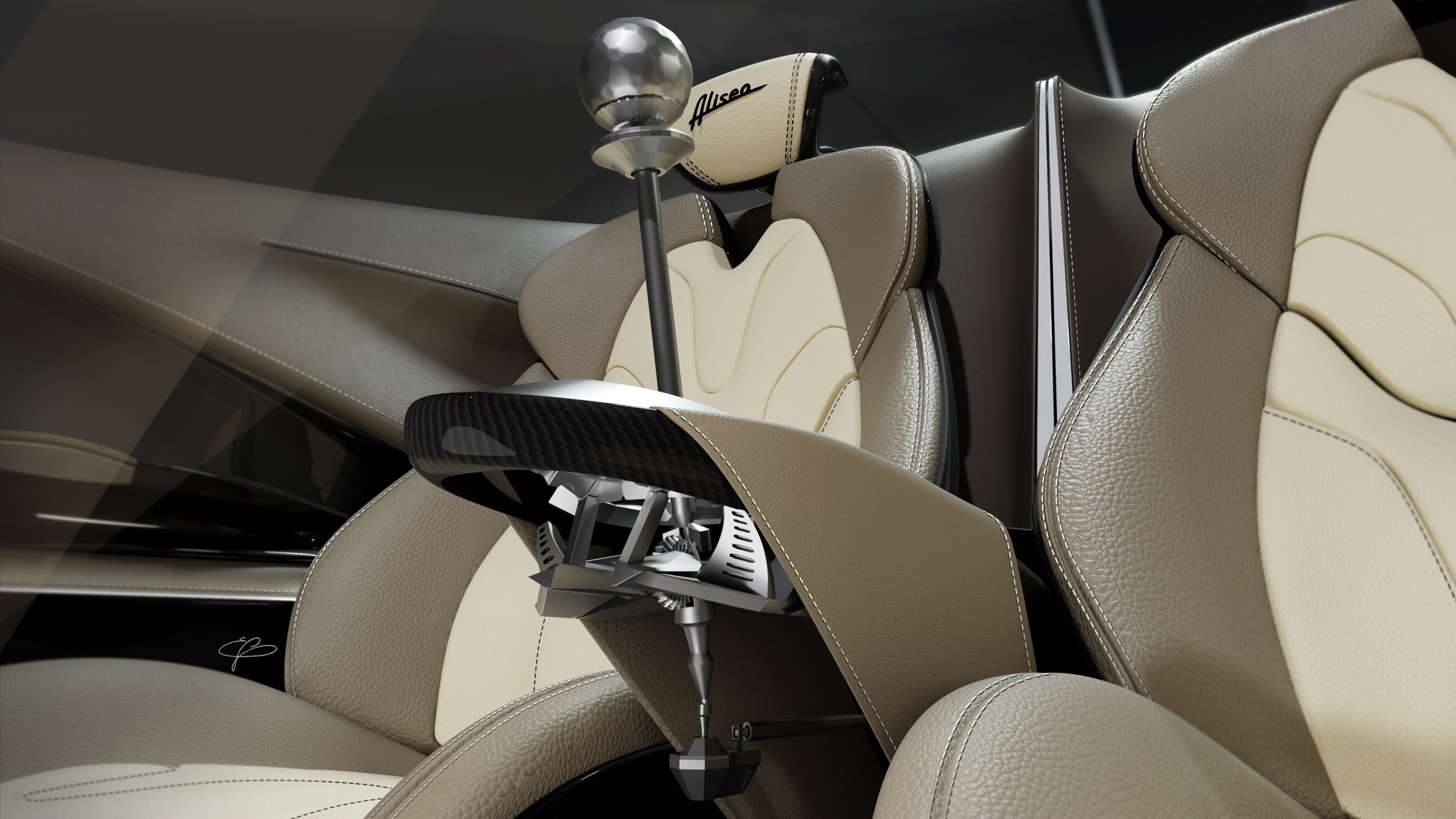 Pagani Alisea Concept (IED), 2024 – Design Sketch – Interior