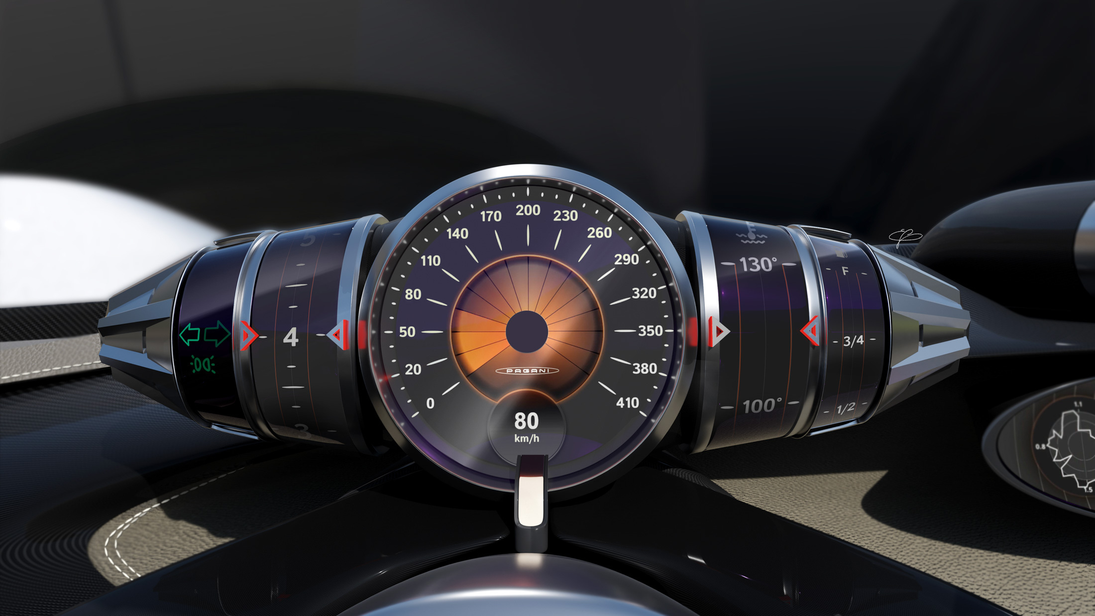 Pagani Alisea Concept (IED), 2024 – Design Sketch – Interior