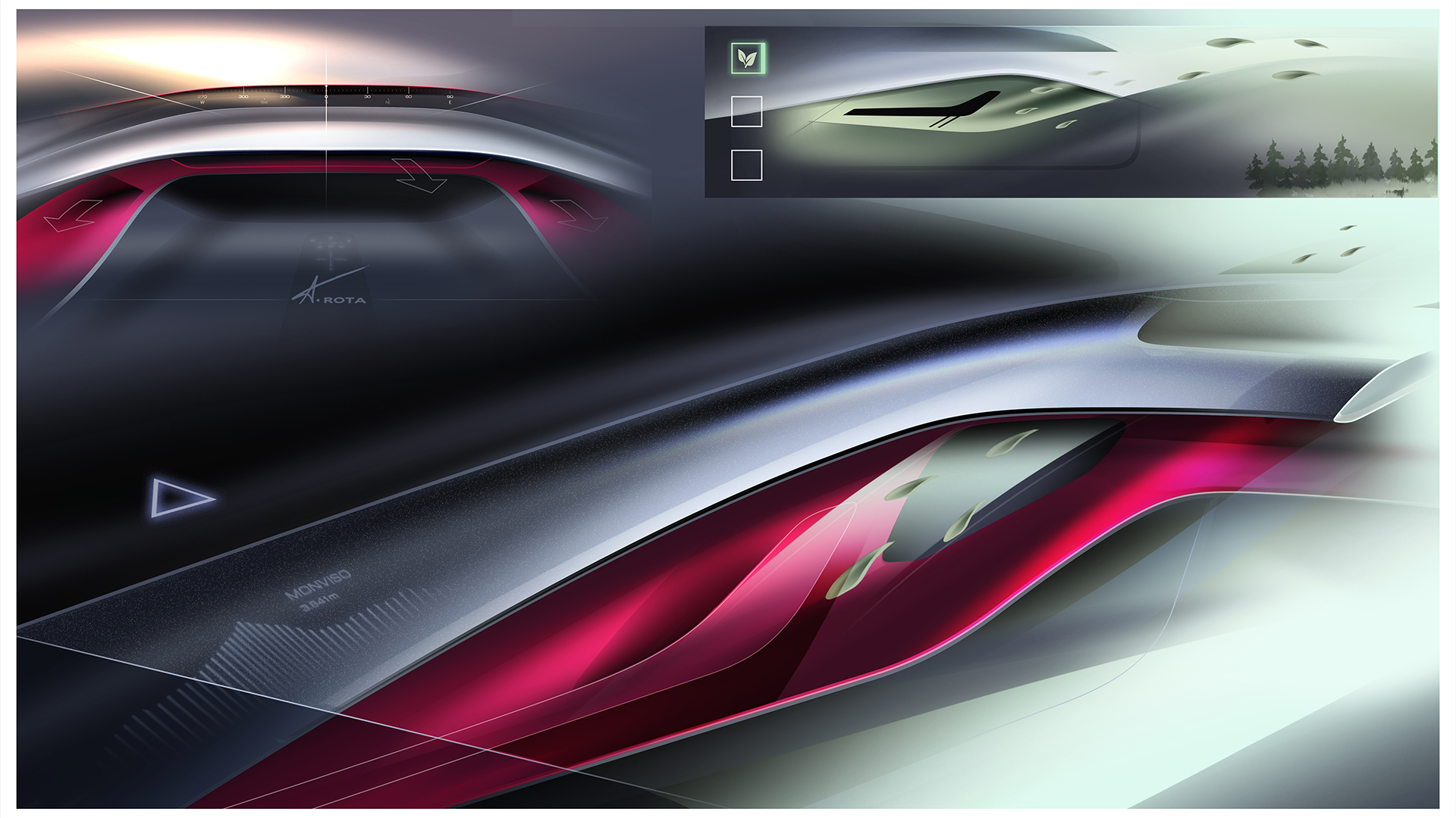 ItalDesign Quintessenza Concept, 2024 – Design Sketch – Interior