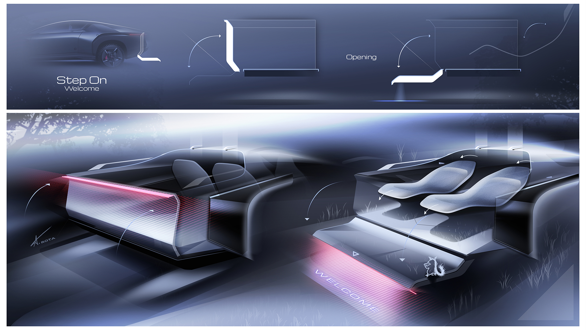 ItalDesign Quintessenza Concept, 2024 – Design Sketch – Interior