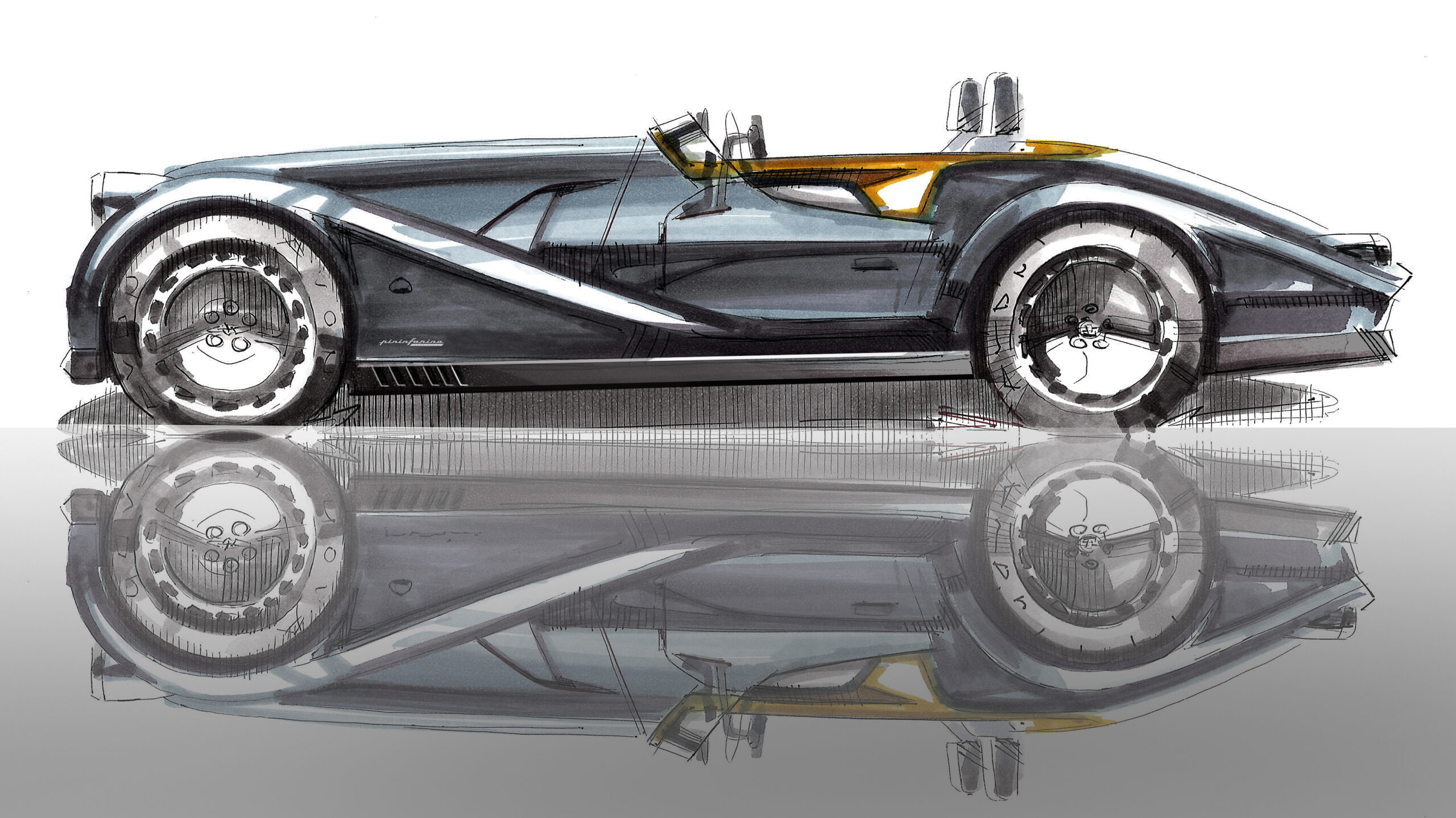 Morgan Midsummer (Pininfarina), 2024 – Design Sketch