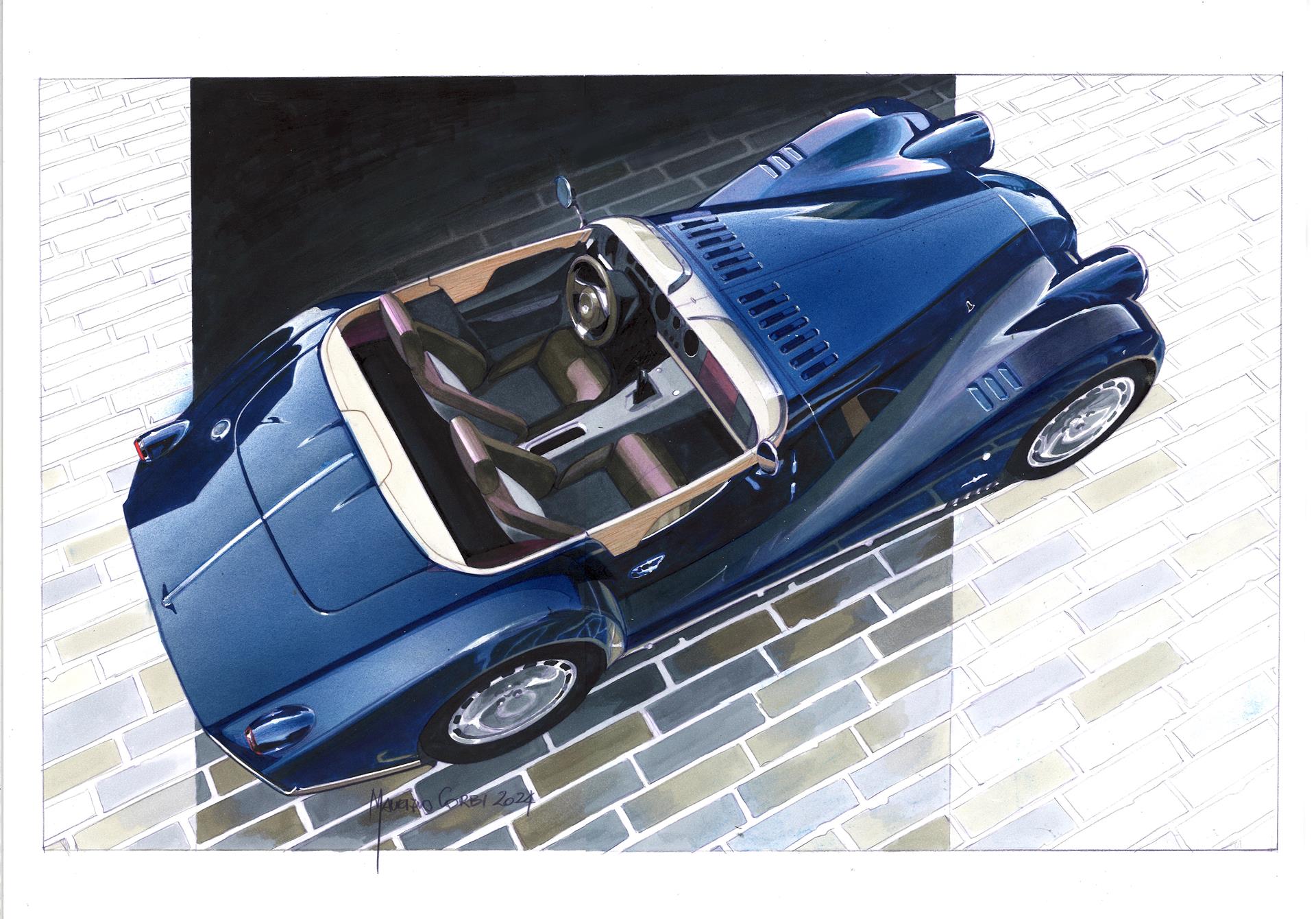 Morgan Midsummer (Pininfarina), 2024 – Design Sketch by Maurizio Corbi