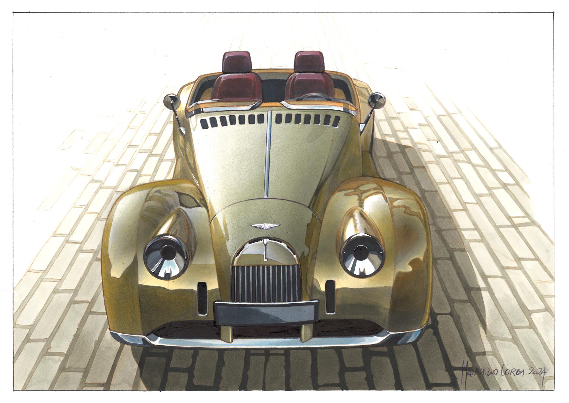 Morgan Midsummer (Pininfarina), 2024 – Design Sketch by Maurizio Corbi