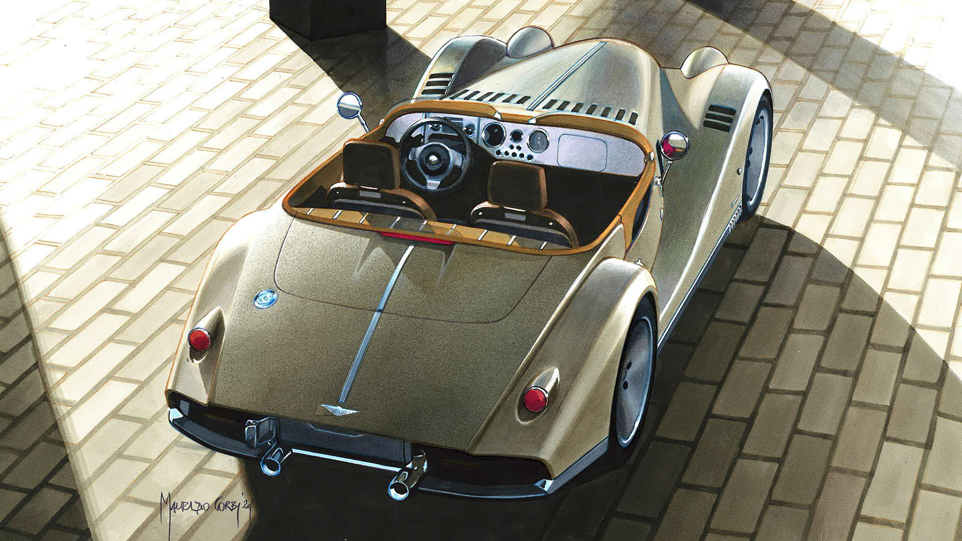 Morgan Midsummer (Pininfarina), 2024 – Design Sketch by Maurizio Corbi