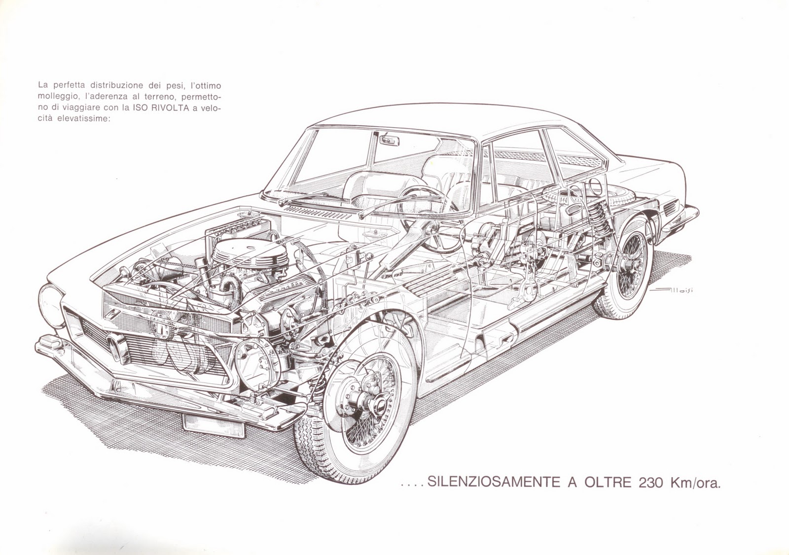 Iso Rivolta GT - Cutaway