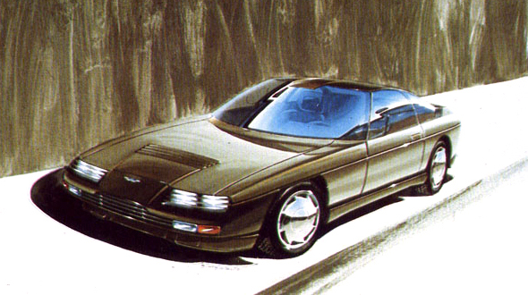 Aston Martin Vantage (Zagato) - Design Sketch, 1985